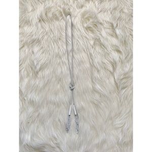 KENDRA SCOTT phara white tassle necklace